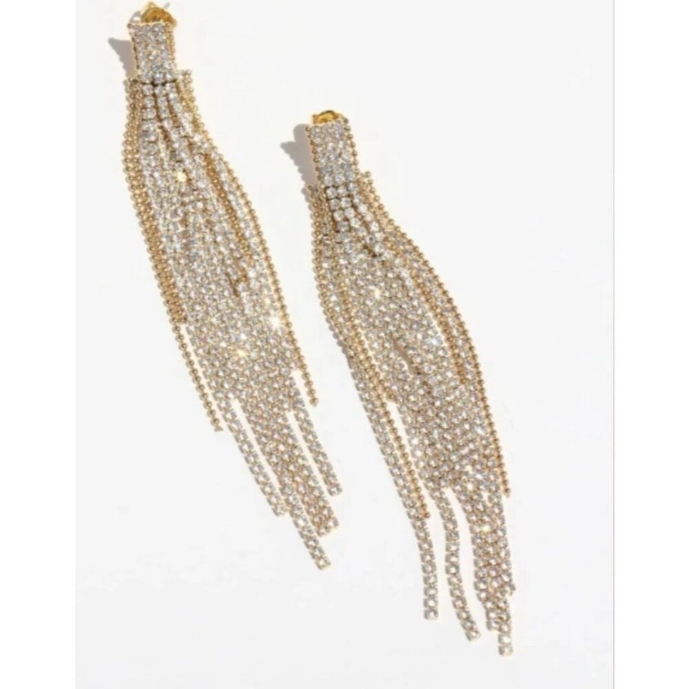 NEW Jackie Mack Rachel Zoe Adhara Limited Edition Chandelier Earrings NEW